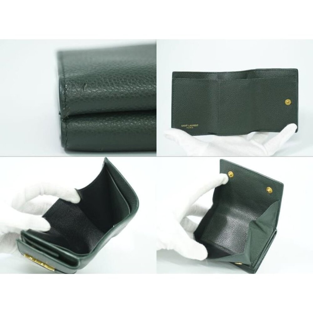 Saint Laurent Origami Tiny Trifold Folding Wallet Compact Wallet - Picture 8 of 9